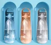 Wyciek butelki z wodą dla psa przenośny dozownik wody szczeniąt z piciem podajnika do zwierząt domowych na zewnątrz pieszo pieszo podróżne plastik