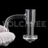 Smoking Accessories Round bottom quartz banger Top flat 10mm 14mm 18mm male female 45° 90° for glass bong dab rig water pipe
