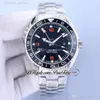 43.5mm Diver 600M GMT A8906 Automatic Mens Watch Ceramic Bezel Black Dial White Stick Stainless Steel Bracelet 232.30.44.22.01.002 Same Serial Card Puretime Z01C3