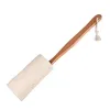 Natural Loofah Bath Brush with Long Wood Handle Exfoliating Dry Skin Shower Body Scrubber Spa Massagera B0527S