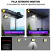 COB LED Solar Wall Lamp Pir Motion Sensor Floodlight Waterdichte Outdoor Gardenlamp voor Garden Meuble Pathway Street Solar Lamp J220531