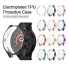 360 Volledige bescherming Soft TPU -cases voorscherm Beschermer geëlektroplateerd platen Beschermende afdekking voor Samsung Galaxy Watch 5 Watch5 40mm 44 mm