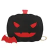 Torebki wieczorowe Dynia Torba Crossbody Skórzana torebka na ramię z łańcuszkiem Dla kobiet Nietoperz Wisiorek Halloween Sprzęgło Diabeł ToteEvening EveningEvening