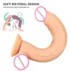 Super długie realistyczne dildo miękki penis z potężnym kubkiem ssącym gniew g-punkt stymulatora samica masturbatora seksowne zabawki dla pary