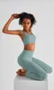 2024 lululemenI Pantaloni da yoga con tasche Leggings per ragazze Vita alta Sport Abbigliamento da palestra Legging Abito elastico Completo da donna Allenamento Sport Joggers Running lvo552