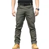 Calça masculina homens táticos militares Caminhando ao ar livre acampamento à prova d'água Swat Combate Troushers Casual Multi Pocket Cargo Pantsmen's