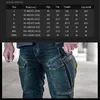 Men's Jeans Men's Autumn Men Pants Military Tactical Male Multiple Pockets Cargo Pant Casual Straight Dimem Trousers Plus Size