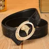 Ceinture en cuir de marque pour hommes entiers ceintures de créateur à boucle lisse aigle pour homme ceintures de robe de luxe classiques ceinture de pantalon 105-2188