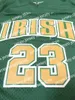 Nieuw schip uit de VS #St Vincent Mary High School Irish Basketball Jersey All Stitched White Green Yellow Jerseys Maat S-3XL