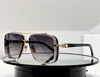 Moda Projektant Męki Okulary przeciwsłoneczne Klasyczna metalowa metalowa kwadratowa rama krystaliczna krojona soczewki ramki przeciwsłoneczne Słoneczne letnie w stylu prostocie w stylu Ultawiolet z pudełkiem