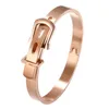 New Popular Roman Numerals Open Bangle Stainless Steel Bracelets for Men Women Couples Gift2470