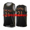 Top Quality NCAA Uomo Bambini Lauri Markkanen Zach LaVine Coby White 2020/21 City Youth Basketball Jersey Black Edition Camicie