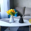 家の装飾用のノルディックプラスチック花瓶新しいウエスト花瓶工芸花のためのモダンなカチェポット反セラミック植木鉢装飾vase 210409