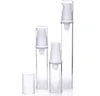 Mini Empty Airless Vacuum Pump Bottle Spray Refillable Plastic Cream Lotion Bottles Travel Bottles 5ml 10ml 15ml Liquid Container Essential Oil Sprayer