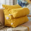 Pillow Cushion/Decorative Pillow Comfort Velvet Wedge Bed Reading Large Big Sofa Bedside Lumbar Support Cushion Backrest Back Rest Pain R