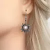 Ciondola Lampadario Boemia Sole E Luna Orecchini Colore Argento Fatti A Mano Goccia Di Cristallo Donna Donna Boho Gioielli Etnici Di Moda RegaloDangle Far