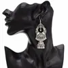 Dangle Lustre Ethnique Vintage Argent Couleur Jhumka Cloches Perles Gland Déclaration Boucles D'oreilles Pour Les Femmes Turc Tribal Gypsy Bijoux PartyDan