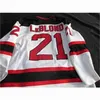 C2604 Thr Lowell Devils 8 Matt Corrente 9 Mike Pandolfo 21 Pierre Luc LeBlond 15 Noah Clarke 15 Chad Wiseman Pihlman Barry Tallackson Hockey Jersey