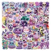 50 PCS Planche À Roulettes Autocollants Halloween Violet Gothique DIY Pour Voiture Bébé Scrapbooking Crayon Cas Journal Téléphone Ordinateur Portable Planificateur Décoration Livre Album Enfants Jouets Stickers