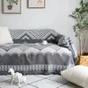 Battaniye dekoratif örme atış battaniye kanepe kanepe ekose atar İskandinav yatak örtüsü goblen dekor dekor oturma odası ev blanletkkets