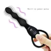 Nxy Toys Adult Sexual Health Care Products Men and Women Share Anal Plug Vestibule Silicone Vibrating Pull Bead Stick楽しいセックスおもちゃ220516