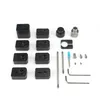 Andra taktiska tillbeh￶r DIY -modul￤r aluminium Enkel k￤rna 1/2x28 kvadratrektangel Monocore Mini Solvent Cleaning Filter Kit med 13,5x1LH Adapter .22 5.56