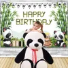 Panda anniversaire photographie accessoires toile de fond Photocall bambou fleur bébé douche fête décor arrière-plan photographique Photo Studio