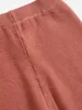 Pantaloni in maglia a maniche raglan con cuciture a contrasto per ragazzi e bambini SHE