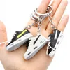 Classic Mini Basketball Shoe Keychain Stereoscopic Sneaker Key Chain Top Quality Sport Shoe Keyring Fashion Accessories