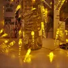 Strings 10m 80 ciepłe białe sznurki LED Wróżki Świąteczne girland bateria obsługiwana guirlande luminineuse ślubne dekoracja