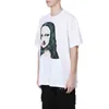 T shirts clothes Off Style White New Mona Lisa Print Unisex Short Sleeve T-shirt