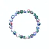 Brins de perles en gros bleu rouge blanc persan pierre bracelets porte-bonheur yoga mode bracelet calcédoine guérison équilibre charmes perles Kent22