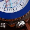 Męskie zegarki 44 mm Dwucie złota ze stali nierdzewnej Automatyczna mechaniczna zegarek mechaniczny Big Dial Chronograph Waterproof