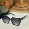 2022 Cat Eye Triangolo Okulary przeciwsłoneczne Mężczyzn Mężczyzn Women Designer PR15WS OUT Grube okulary słoneczne Słoneczne Szklanki Hip-Hop Stynetka de Soleil Stripe Travel Croissant Shades