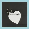 Sleutelchains mode -accessoires houten sublimatie blanco sleutelhanger hanger dubbelzijdige warmteoverdracht huisdiertas decoratie diy cadeau drop levering