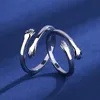 New Simple Korean Style Mori Love Hug Couple Ring Open-End Ring a Pair of Bracelets