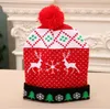 Светодиодная шляпа Шляпа Шляпа Свитер Flash Light Up вязаная кепка Рождественский подарок для детей/взрослых.