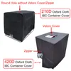 Black 210D/420D Oxford Water Tank Protector for 1000 Liters IBC Container Outdoor Waterproof Sunscreen Cover 220427