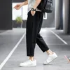 Men's Summer Spring Casual Fashion Quick Dry Breathable Solid color Pants Male Lightweight Street Fitness Joggers Trousers 220330