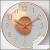 Simple Wall Clock Silent Living Room Art Fashion Light And Shadow Personalized Decorative Quartz Drop Delivery 2021 Home Deco El Supplies