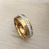 hop Hip uomo ragazzo design Top Quality Stravagante 18K 8mm Anello Oro Argento Anelli in acciaio inossidabile Moda Donna Gioielli da sposa Lady P248O