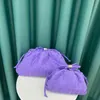 럭셔리 베네 바스 핸드백 패션 Bottegasss 짠 가방 부드러운 피부 구름 만두 2022 한국 여성 트렌드 싱글 어깨 대각선 크로스 hholding small