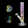 Beaker Glass Water Bongs Colorful Hookah Bubbler Smoking Pipes Heady Dab Rigs Ice Catcher Thick Glass Downstem Perc Shisha Bowl Accessories