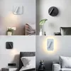 Duvar lambası Nordic LED lambalar Okuma spot ışığı sırt ışığı ile anahtar kapalı yatak odası başucu çalışması ile ayarlanabilir dönüş