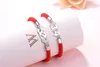 Brief Hart Love Charm Armbanden Verstelbare Touw Geweven Pols Bangle Vriendschap Armband Sieraden Verjaardag Geschenken Valentijnsdag voor Dames Mannen Meisjes Moeder