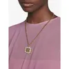 2023 Projektant Nowy biżuteria podwójny pełny inkrustowany naszyjnik damski prosty moda na Walentynki