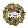 Dekoracyjne kwiaty wieńce Fałszywe kwiatowy wieniec sztuczny słonecznik letni dom ślubne dekoracja