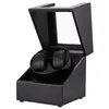 Serie Connection Automatic Watch Winder Box Accessories Holder Display Mekaniska dubbelklockor Lagring av USB -laddning 220719