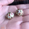 10pcs DIY Cloisonne Accessories Enamel Filigree Beads Jewelry Making Findings Bracelet Earrings Necklace keychain Charm Pendants