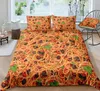 Ensembles de literie Burger poulet rouleau ensemble De Cama 3d King Size linge de lit Textiles de maison Pizza couette QueenBedding